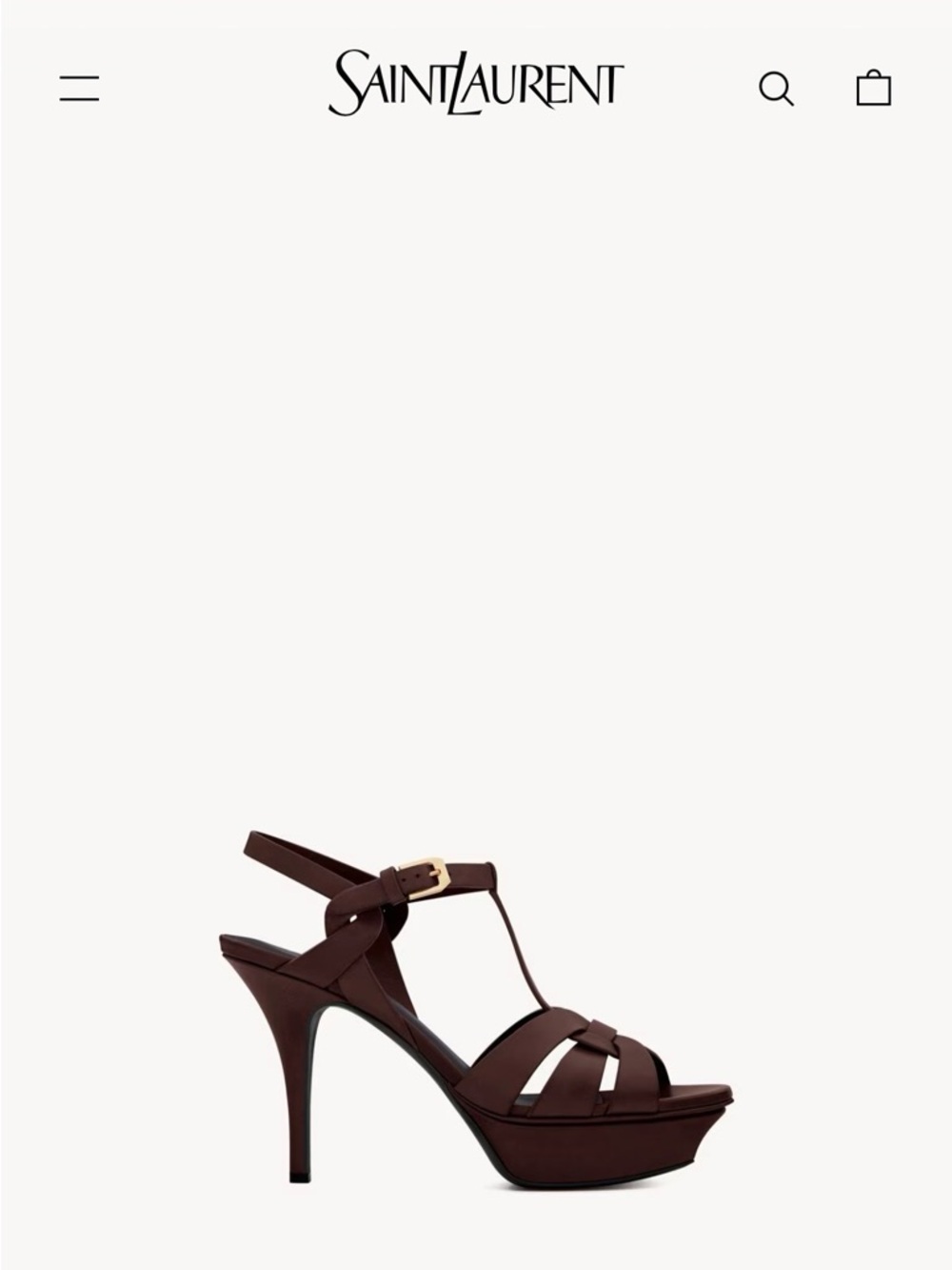 Yves Saint Laurent Tribute platform Leather Heels